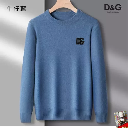 Wholesale Dolce &amp; Gabbana D&amp;G Sweaters Long Sleeved For Men #1375666 $42.00 USD, Wholesale Quality Replica Dolce &amp; Gabbana D&amp;G Sweaters