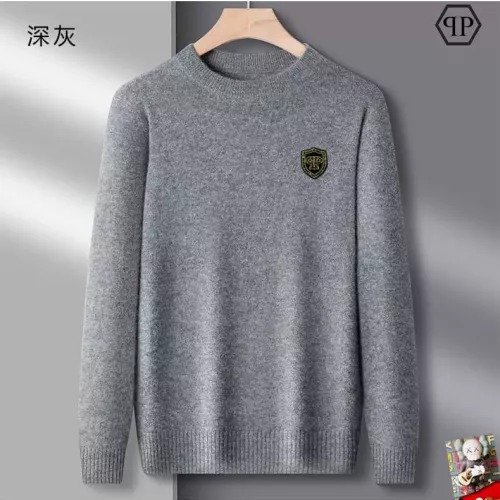 Wholesale Philipp Plein PP Sweaters Long Sleeved For Men #1375700 $42.00 USD, Wholesale Quality Replica Philipp Plein PP Sweaters