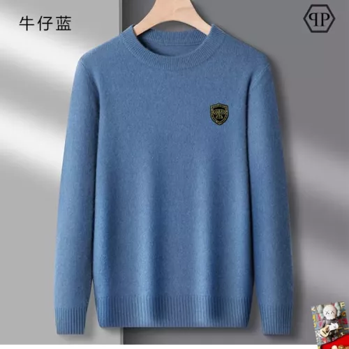 Wholesale Philipp Plein PP Sweaters Long Sleeved For Men #1375702 $42.00 USD, Wholesale Quality Replica Philipp Plein PP Sweaters