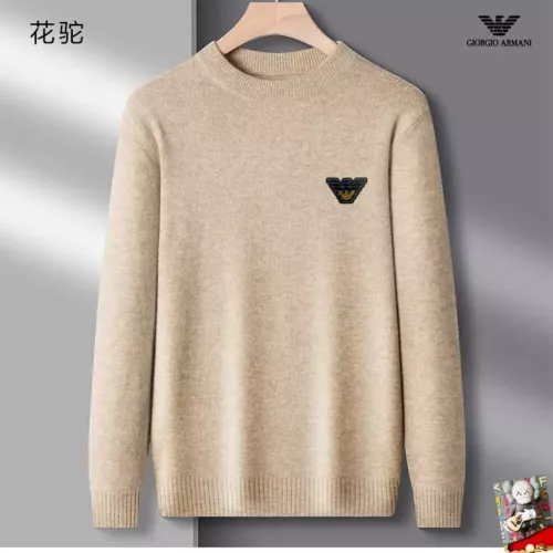 Wholesale Armani Sweaters Long Sleeved For Men #1375780 $42.00 USD, Wholesale Quality Replica Armani Sweaters