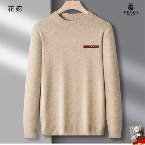 Wholesale Prada Sweaters Long Sleeved For Men #1375816 $42.00 USD, Wholesale Quality Replica Prada Sweaters