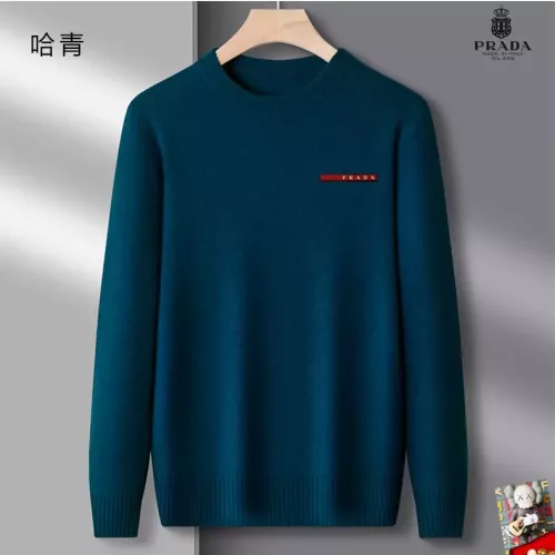 Wholesale Prada Sweaters Long Sleeved For Men #1375820 $42.00 USD, Wholesale Quality Replica Prada Sweaters
