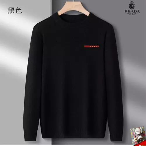 Wholesale Prada Sweaters Long Sleeved For Men #1375823 $42.00 USD, Wholesale Quality Replica Prada Sweaters