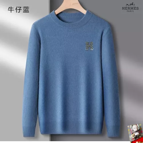 Wholesale Hermes Sweaters Long Sleeved For Men #1375828 $42.00 USD, Wholesale Quality Replica Hermes Sweaters