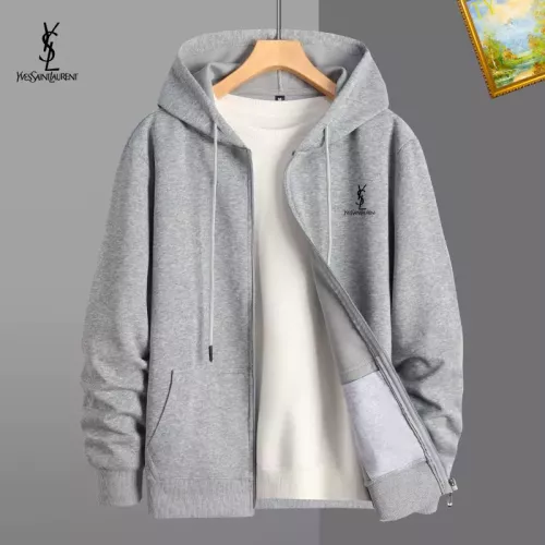 Wholesale Yves Saint Laurent YSL Hoodies Long Sleeved For Men #1375853 $42.00 USD, Wholesale Quality Replica Yves Saint Laurent YSL Hoodies