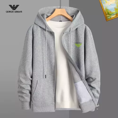 Wholesale Armani Hoodies Long Sleeved For Men #1375883 $42.00 USD, Wholesale Quality Replica Armani Hoodies