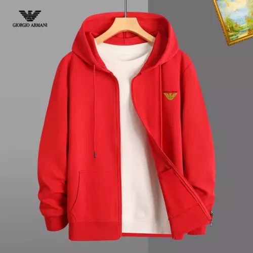 Wholesale Armani Hoodies Long Sleeved For Men #1375884 $42.00 USD, Wholesale Quality Replica Armani Hoodies