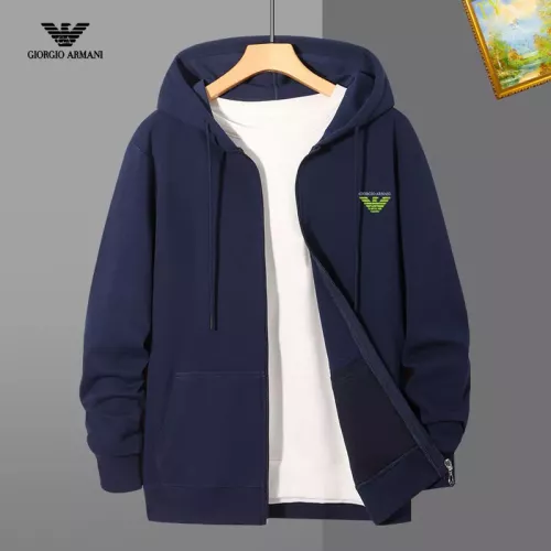 Wholesale Armani Hoodies Long Sleeved For Men #1375886 $42.00 USD, Wholesale Quality Replica Armani Hoodies
