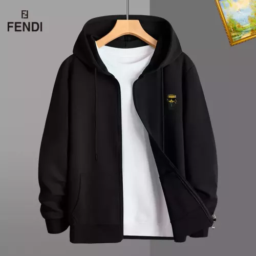 Wholesale Fendi Hoodies Long Sleeved For Men #1375937 $42.00 USD, Wholesale Quality Replica Fendi Hoodies