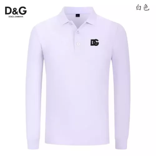 Wholesale Dolce &amp; Gabbana D&amp;G T-Shirts Long Sleeved For Men #1376004 $40.00 USD, Wholesale Quality Replica Dolce &amp; Gabbana D&amp;G T-Shirts