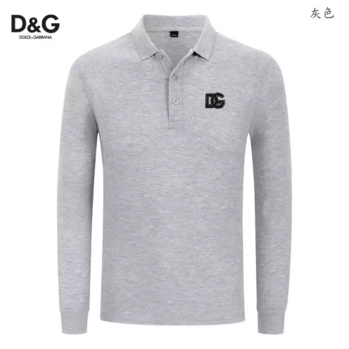 Wholesale Dolce &amp; Gabbana D&amp;G T-Shirts Long Sleeved For Men #1376005 $40.00 USD, Wholesale Quality Replica Dolce &amp; Gabbana D&amp;G T-Shirts