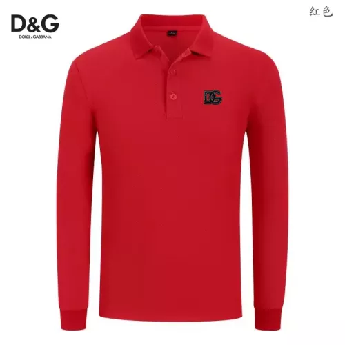 Wholesale Dolce &amp; Gabbana D&amp;G T-Shirts Long Sleeved For Men #1376006 $40.00 USD, Wholesale Quality Replica Dolce &amp; Gabbana D&amp;G T-Shirts