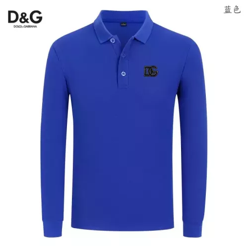 Wholesale Dolce &amp; Gabbana D&amp;G T-Shirts Long Sleeved For Men #1376007 $40.00 USD, Wholesale Quality Replica Dolce &amp; Gabbana D&amp;G T-Shirts