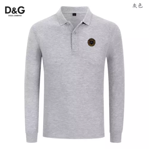 Wholesale Dolce &amp; Gabbana D&amp;G T-Shirts Long Sleeved For Men #1376043 $40.00 USD, Wholesale Quality Replica Dolce &amp; Gabbana D&amp;G T-Shirts