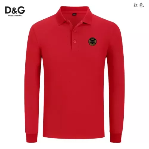 Wholesale Dolce &amp; Gabbana D&amp;G T-Shirts Long Sleeved For Men #1376044 $40.00 USD, Wholesale Quality Replica Dolce &amp; Gabbana D&amp;G T-Shirts