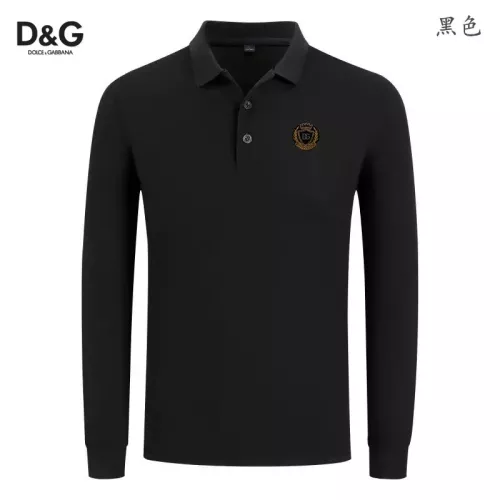 Wholesale Dolce &amp; Gabbana D&amp;G T-Shirts Long Sleeved For Men #1376047 $40.00 USD, Wholesale Quality Replica Dolce &amp; Gabbana D&amp;G T-Shirts