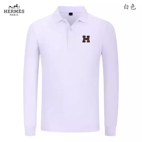 Wholesale Hermes T-Shirts Long Sleeved For Men #1376053 $40.00 USD, Wholesale Quality Replica Hermes T-Shirts