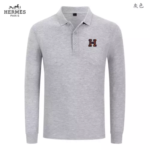 Wholesale Hermes T-Shirts Long Sleeved For Men #1376054 $40.00 USD, Wholesale Quality Replica Hermes T-Shirts