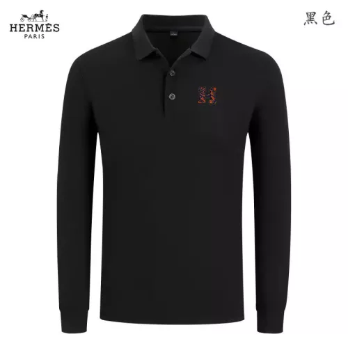 Wholesale Hermes T-Shirts Long Sleeved For Men #1376058 $40.00 USD, Wholesale Quality Replica Hermes T-Shirts