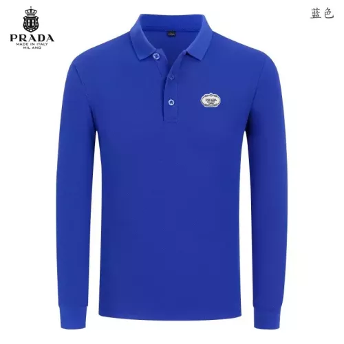Wholesale Prada T-Shirts Long Sleeved For Men #1376067 $40.00 USD, Wholesale Quality Replica Prada T-Shirts