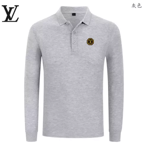 Wholesale Louis Vuitton LV T-Shirts Long Sleeved For Men #1376076 $40.00 USD, Wholesale Quality Replica Louis Vuitton LV T-Shirts