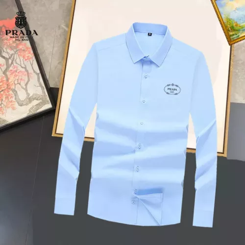 Wholesale Prada Shirts Long Sleeved For Unisex #1376093 $40.00 USD, Wholesale Quality Replica Prada Shirts