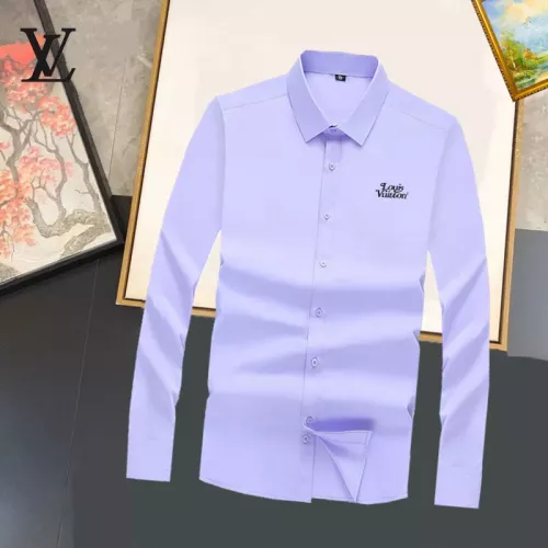 Wholesale Louis Vuitton LV Shirts Long Sleeved For Unisex #1376112 $40.00 USD, Wholesale Quality Replica Louis Vuitton LV Shirts