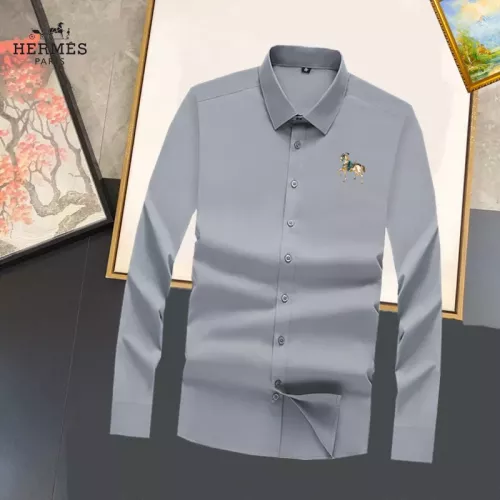 Wholesale Hermes Shirts Long Sleeved For Unisex #1376186 $40.00 USD, Wholesale Quality Replica Hermes Shirts