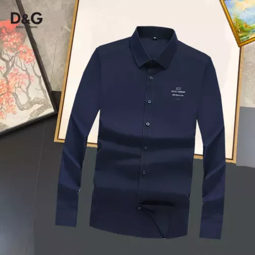 Wholesale Dolce &amp; Gabbana D&amp;G Shirts Long Sleeved For Unisex #1376193 $40.00 USD, Wholesale Quality Replica Dolce &amp; Gabbana D&amp;G Shirts