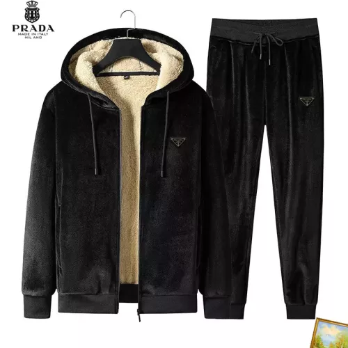 Wholesale Prada Tracksuits Long Sleeved For Men #1376301 $76.00 USD, Wholesale Quality Replica Prada Tracksuits