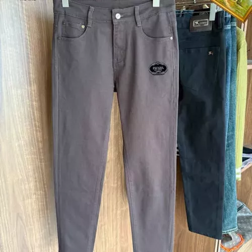 Replica Prada Jeans For Men #1376336 $48.00 USD for Wholesale