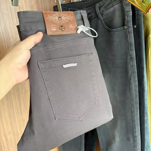 Wholesale Chrome Hearts Jeans For Men #1376345 $48.00 USD, Wholesale Quality Replica Chrome Hearts Jeans