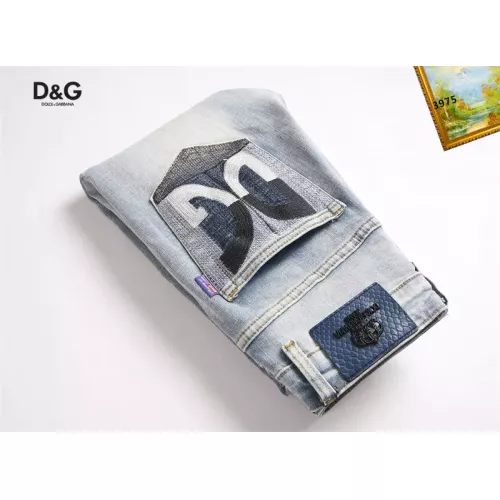 Replica Dolce & Gabbana D&G Jeans For Men #1376372 $48.00 USD for Wholesale