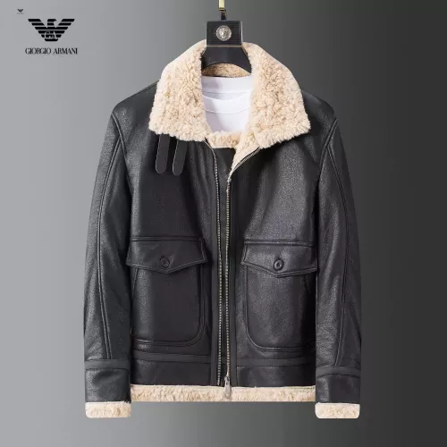 Wholesale Armani Jackets Long Sleeved For Men #1376401 $128.00 USD, Wholesale Quality Replica Armani Jackets