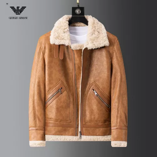 Wholesale Armani Jackets Long Sleeved For Men #1376404 $128.00 USD, Wholesale Quality Replica Armani Jackets