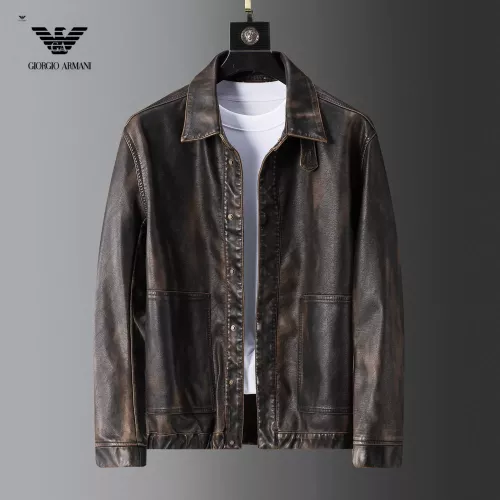Wholesale Armani Jackets Long Sleeved For Men #1376415 $115.00 USD, Wholesale Quality Replica Armani Jackets