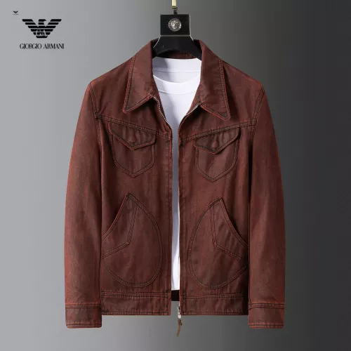 Wholesale Armani Jackets Long Sleeved For Men #1376416 $115.00 USD, Wholesale Quality Replica Armani Jackets