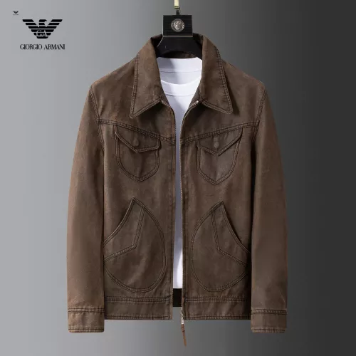 Wholesale Armani Jackets Long Sleeved For Men #1376417 $115.00 USD, Wholesale Quality Replica Armani Jackets