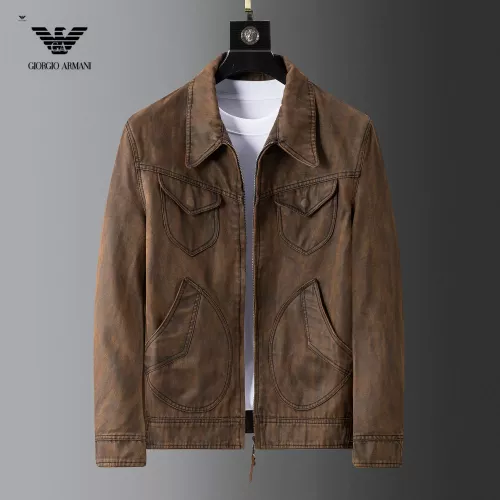 Wholesale Armani Jackets Long Sleeved For Men #1376418 $115.00 USD, Wholesale Quality Replica Armani Jackets