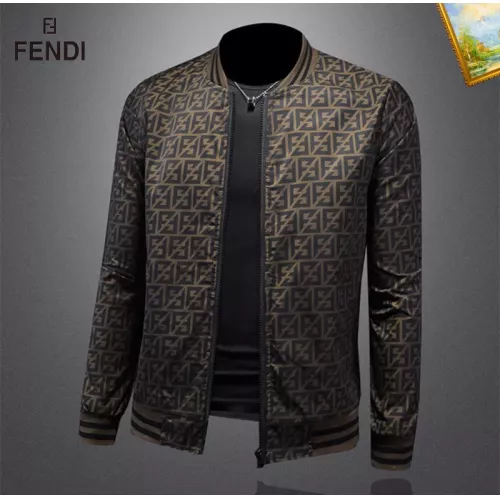 Wholesale Fendi Jackets Long Sleeved For Men #1376422 $82.00 USD, Wholesale Quality Replica Fendi Jackets