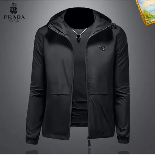 Wholesale Prada Jackets Long Sleeved For Men #1376426 $82.00 USD, Wholesale Quality Replica Prada Jackets