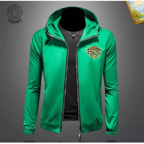 Wholesale Versace Jackets Long Sleeved For Men #1376430 $82.00 USD, Wholesale Quality Replica Versace Jackets