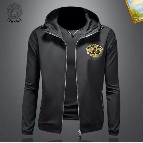 Wholesale Versace Jackets Long Sleeved For Men #1376431 $82.00 USD, Wholesale Quality Replica Versace Jackets