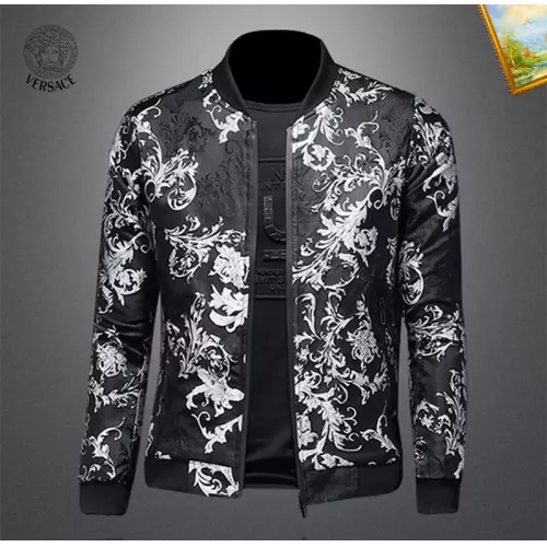 Wholesale Versace Jackets Long Sleeved For Men #1376444 $82.00 USD, Wholesale Quality Replica Versace Jackets