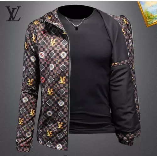 Replica Louis Vuitton LV Jackets Long Sleeved For Men #1376447 $82.00 USD for Wholesale