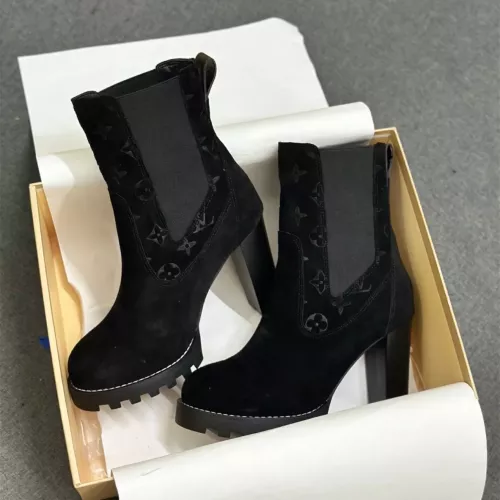 Wholesale Louis Vuitton Boots For Women #1376572 $128.00 USD, Wholesale Quality Replica Louis Vuitton Boots