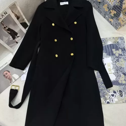 Wholesale Christian Dior Coat Long Sleeved For Women #1376605 $343.80 USD, Wholesale Quality Replica Christian Dior Coat