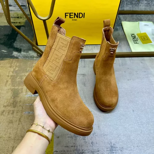 Wholesale Fendi Fashion Boots For Women #1376611 $115.00 USD, Wholesale Quality Replica Fendi Fashion Boots