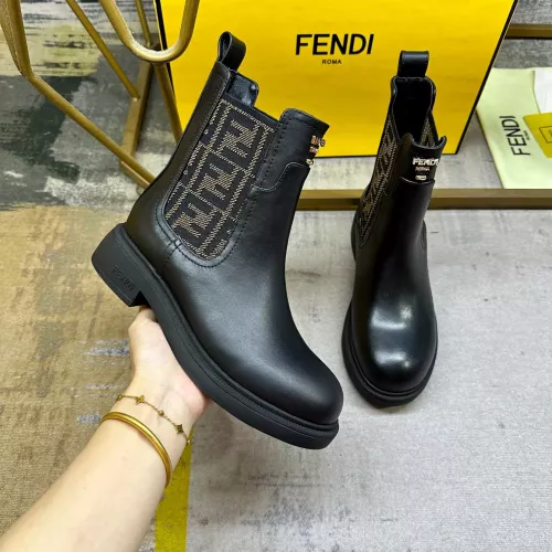 Wholesale Fendi Fashion Boots For Women #1376613 $115.00 USD, Wholesale Quality Replica Fendi Fashion Boots
