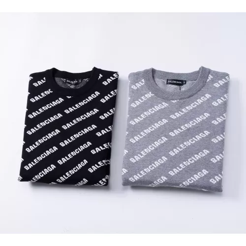 Replica Balenciaga Sweaters Long Sleeved For Men #1376665 $45.00 USD for Wholesale
